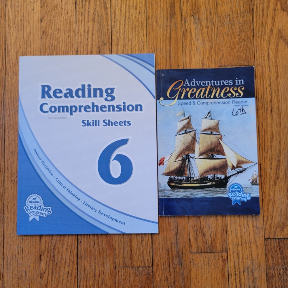 Abeka 6th Grade Reading Curriculum Adventures Greatness Skill Sheets Homeschool